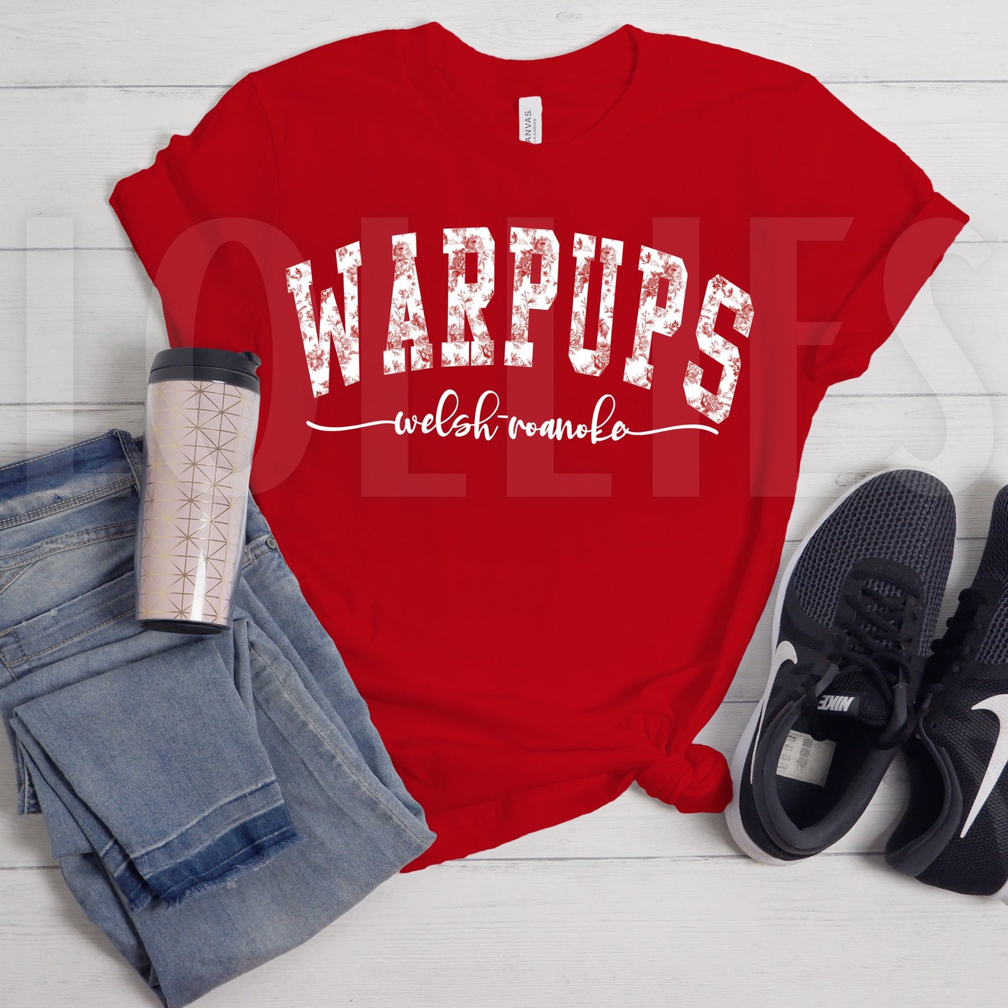 Welsh Roanoke Warpups spirit shirt Red