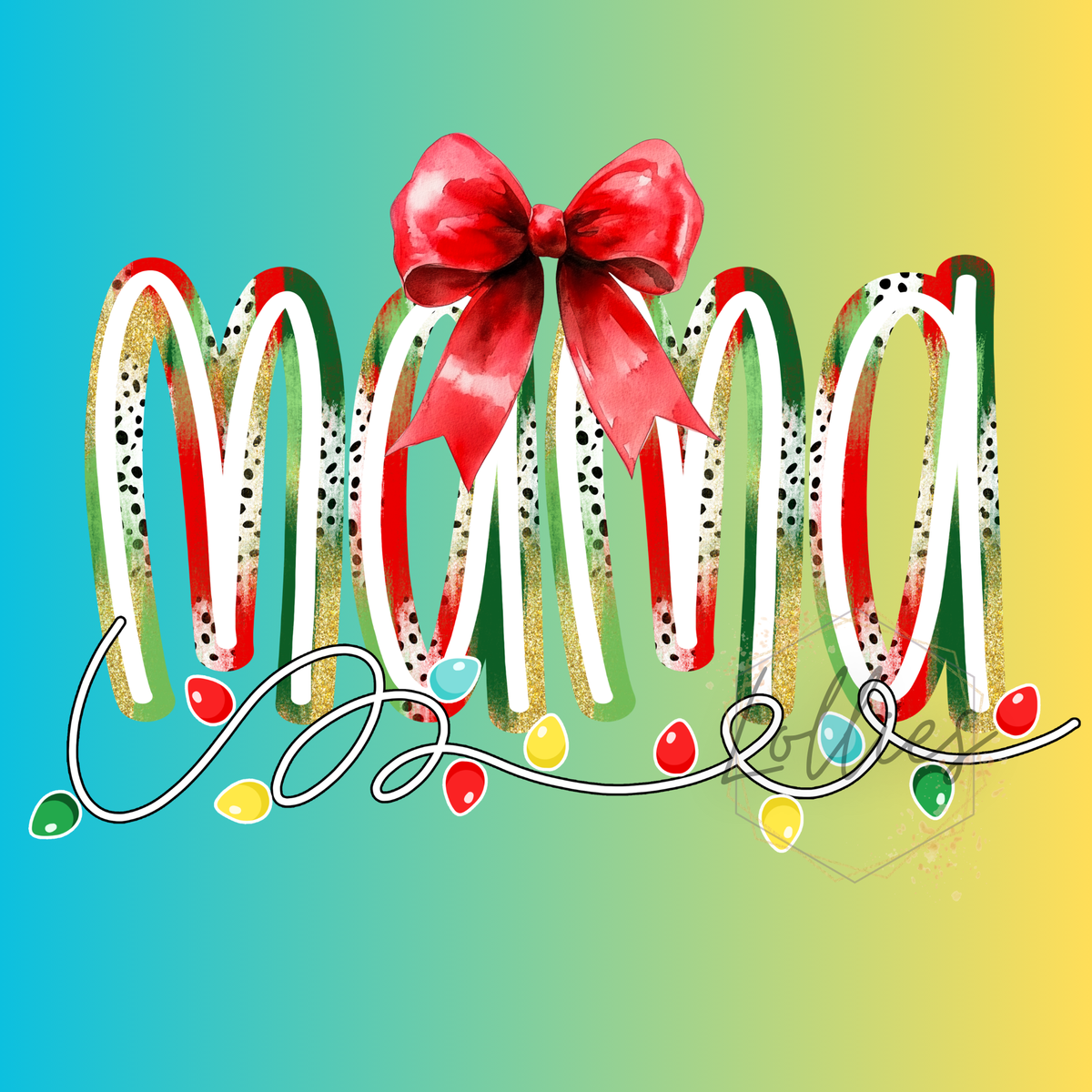 Mama Christmas t shirt transfer