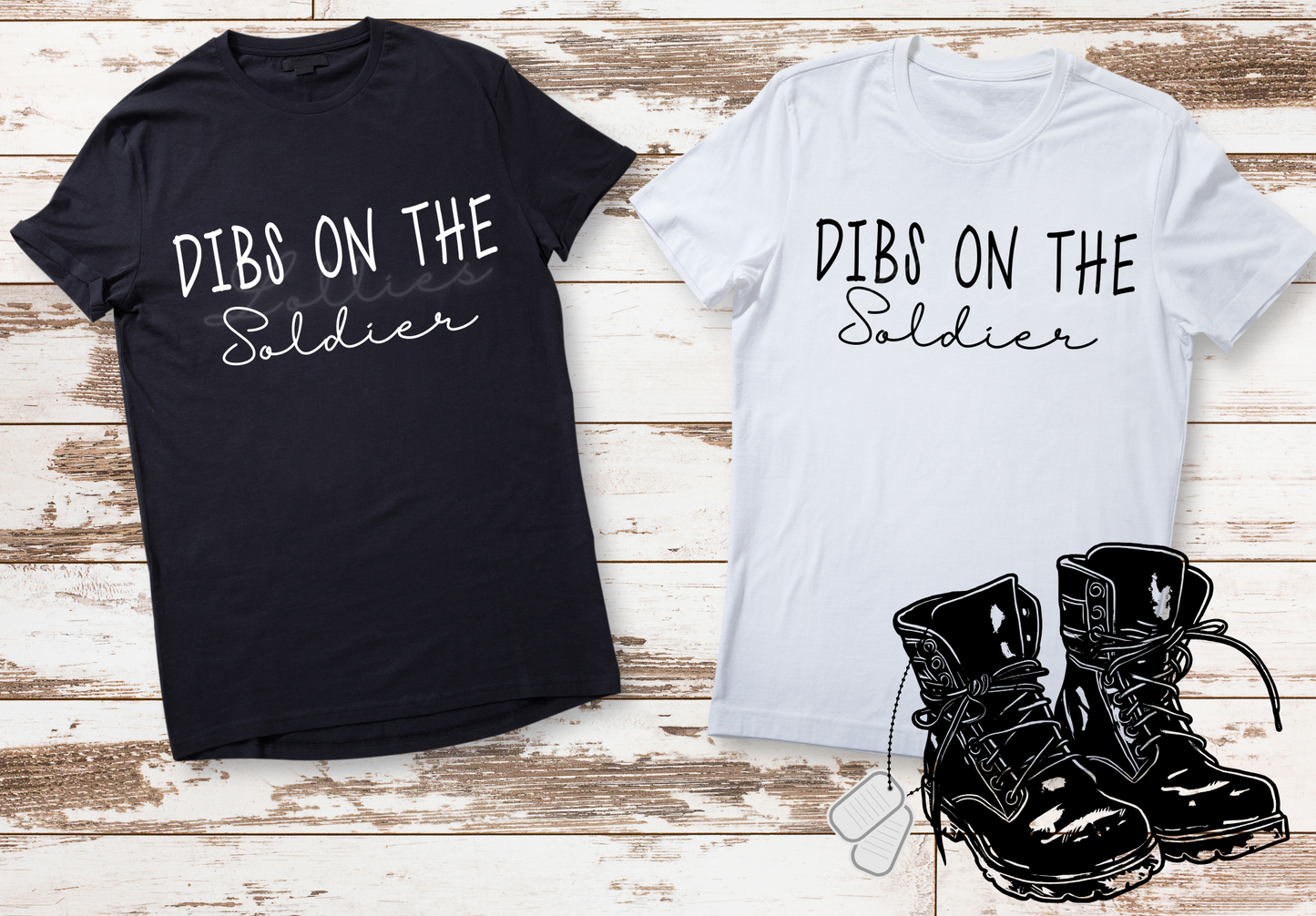 Dibs on the Soldier T shirt transfer