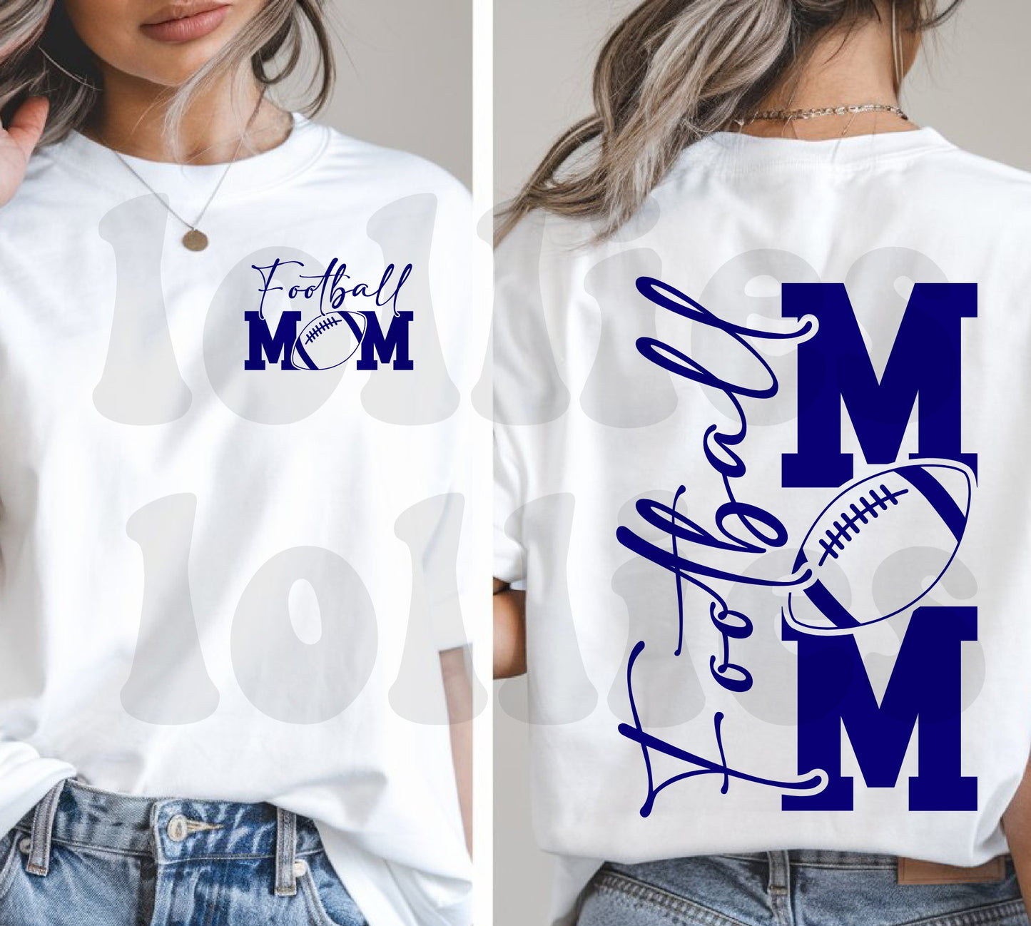Football mom t-shirt transfer