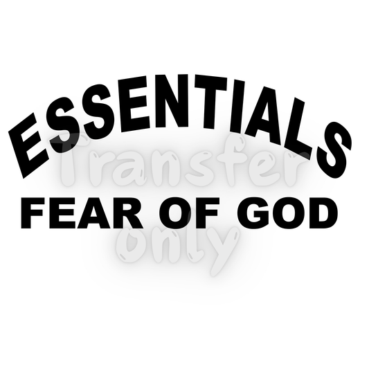 Essentials Fear of God DTF transfer