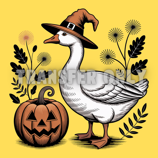 Pumpkin Goose T shirt transfer