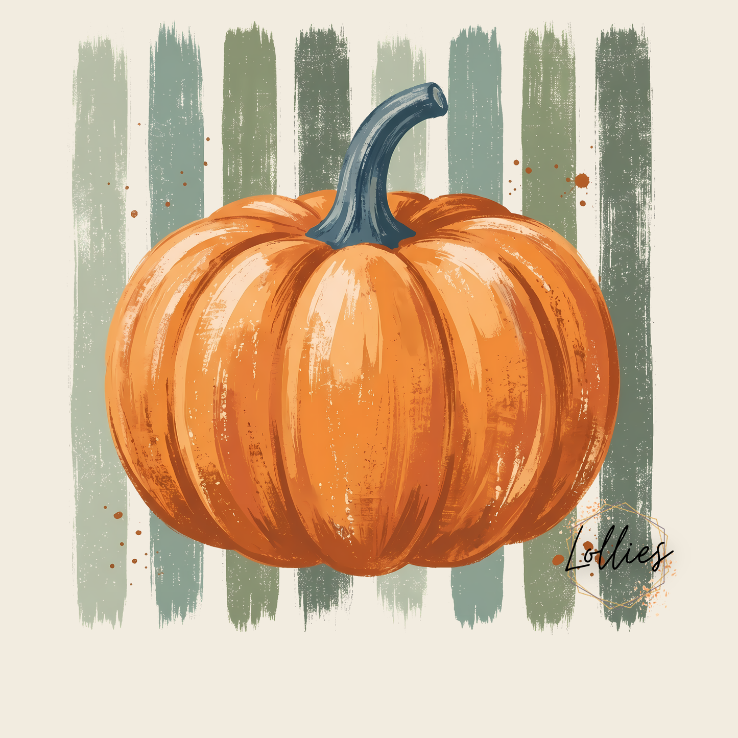 Pumpkin brushstroke