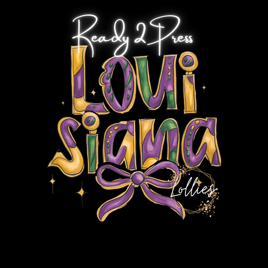 Louisiana Mardi Gras T shirt Transfer