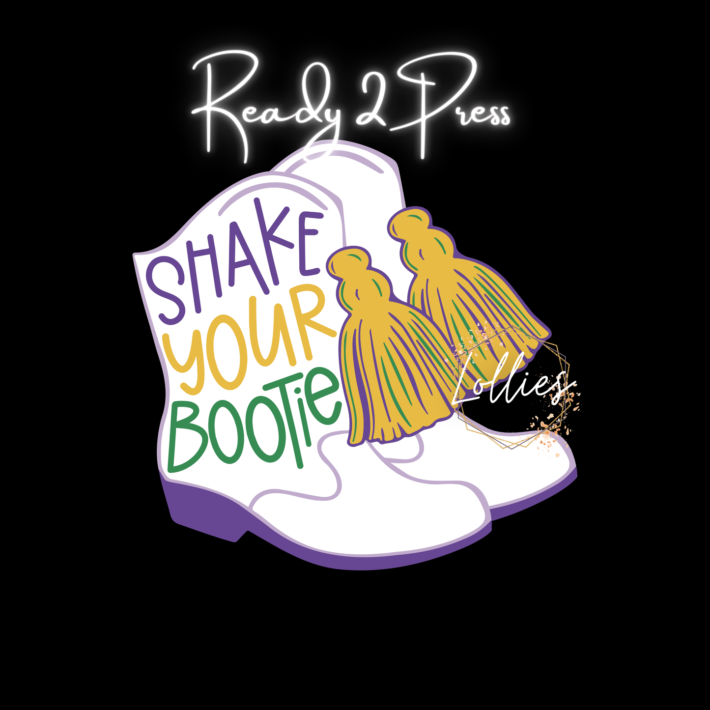 Shake your bootie Mardi Gras T shirt Transfer