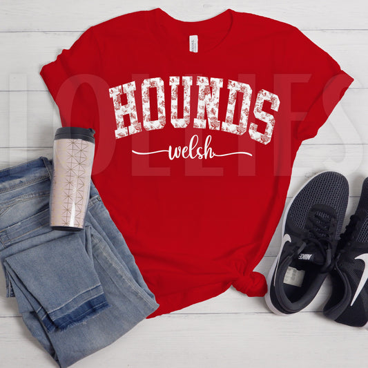 Welsh Hounds spirit shirt Red
