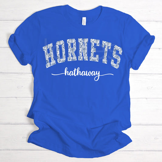 Hathaway Hornets Floral Mascot spirit shirt