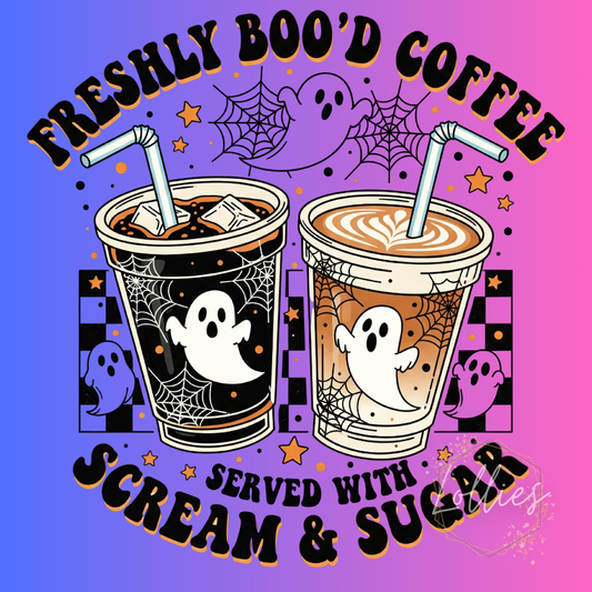 Freshly boo'd coffee