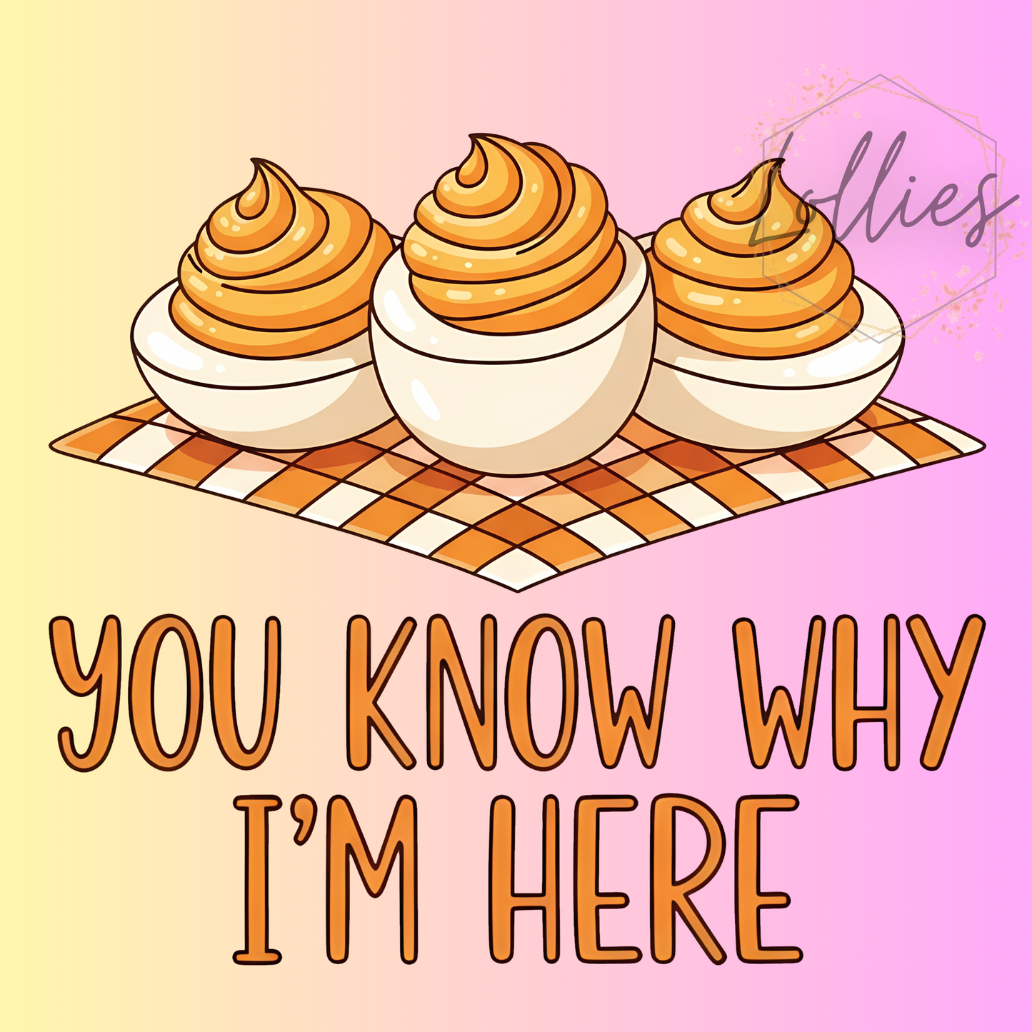 You know why I'm here
