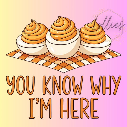 You know why I'm here
