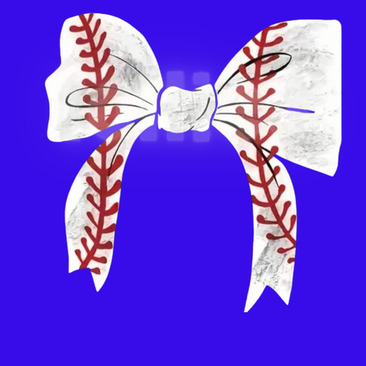 Baseball Bow DTF transfer