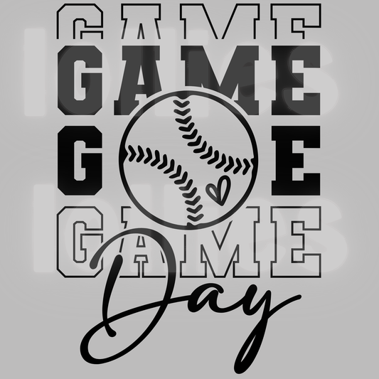 Game Day baseball DTF transfer