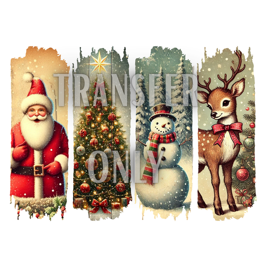 Vintage Christmas t shirt transfer