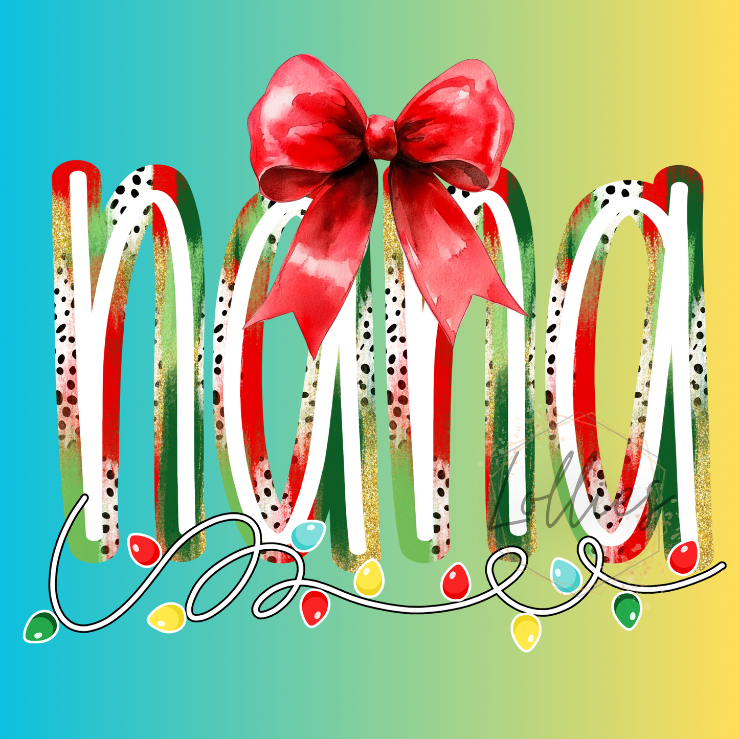Nana Christmas t shirt transfer