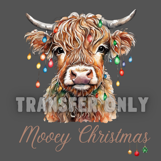 Mooey Christmas t shirt transfer