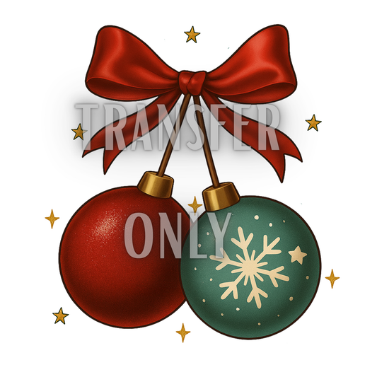 Christmas ball t shirt transfer