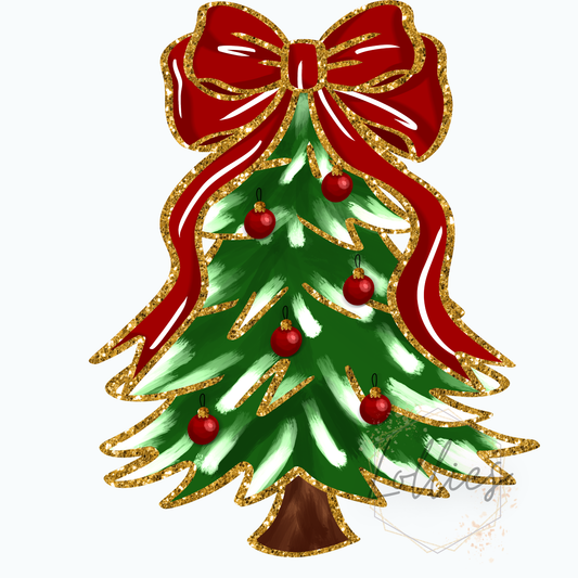 Christmas tree t shirt transfer