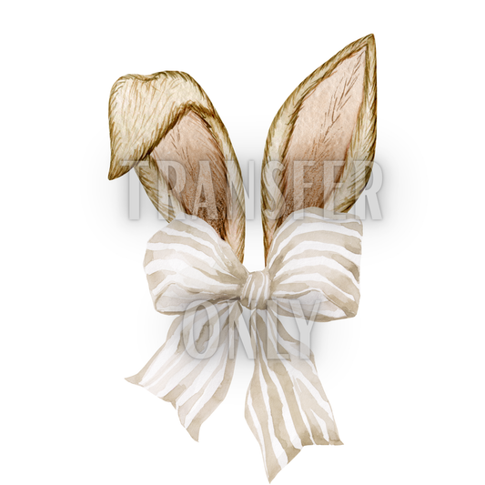 Easter Bunny Bow DTF transfer