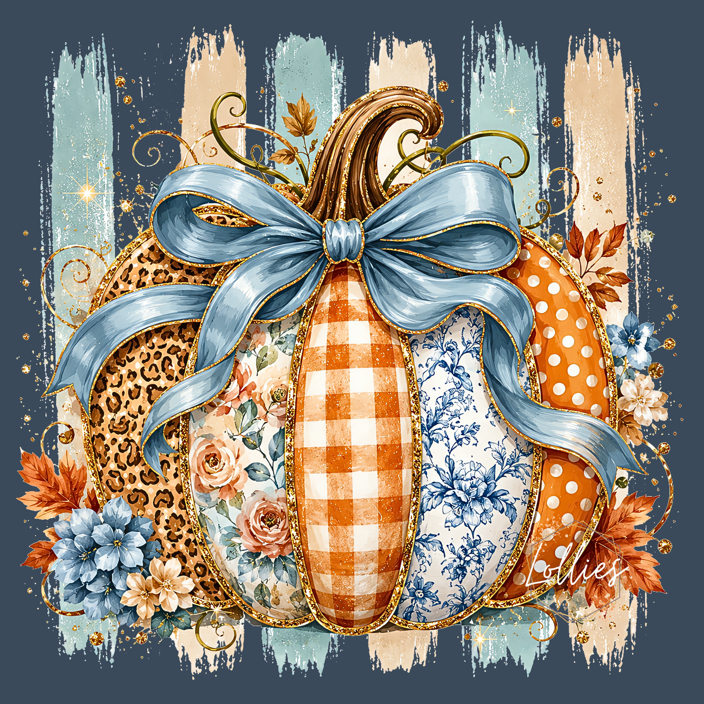 Patchwork Pumpkin brushstroke 2