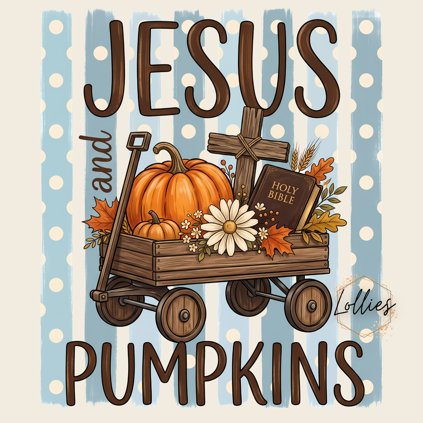Jesus and Pumpkins Wagon