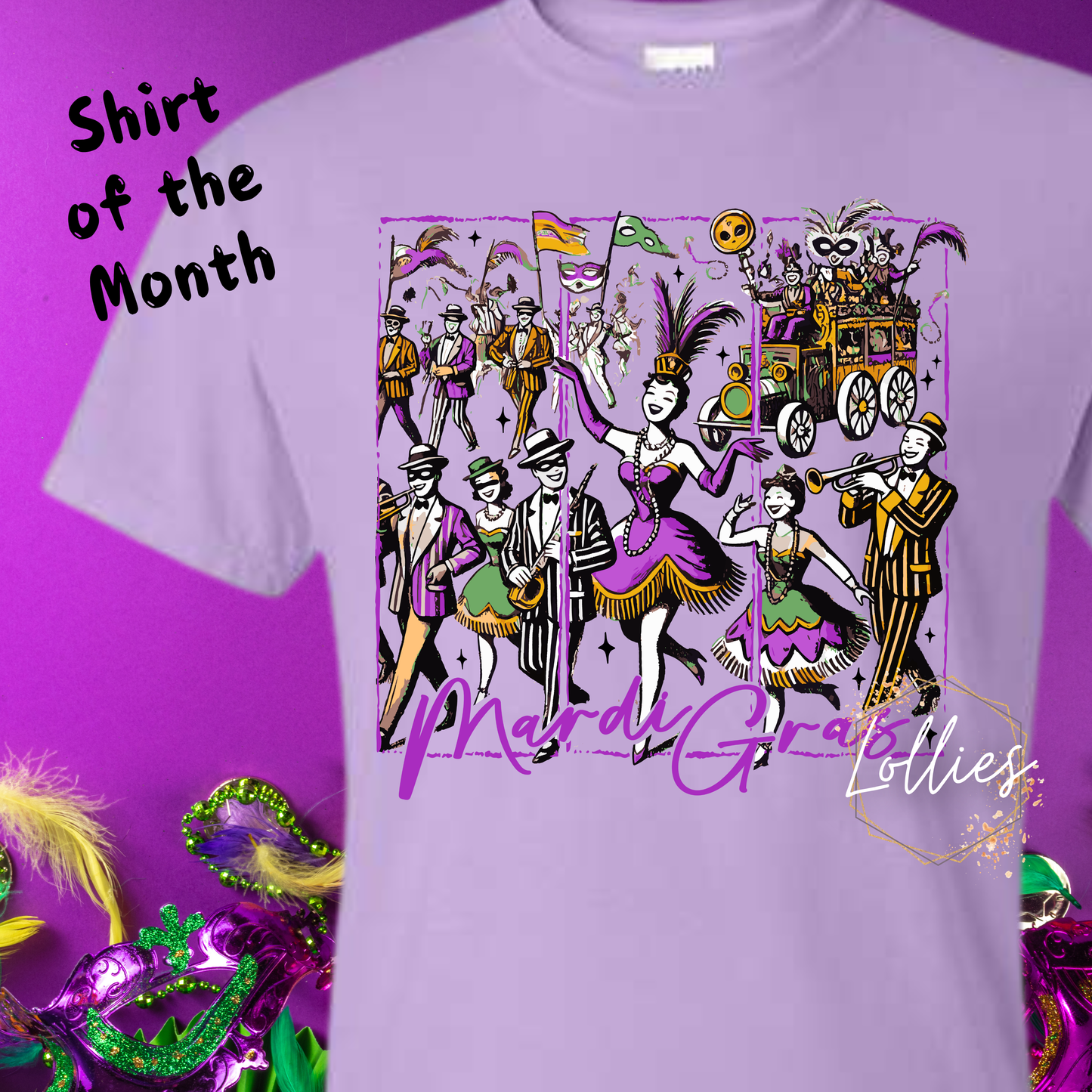 Shirt of the Month January Mardi Gras