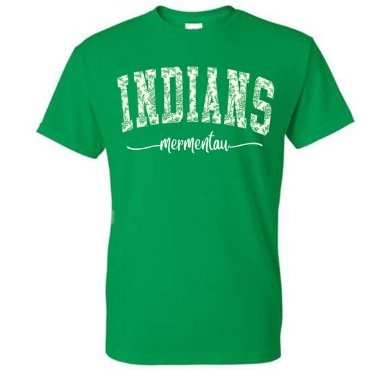 Mermentau Indians Floral Mascot spirit shirt