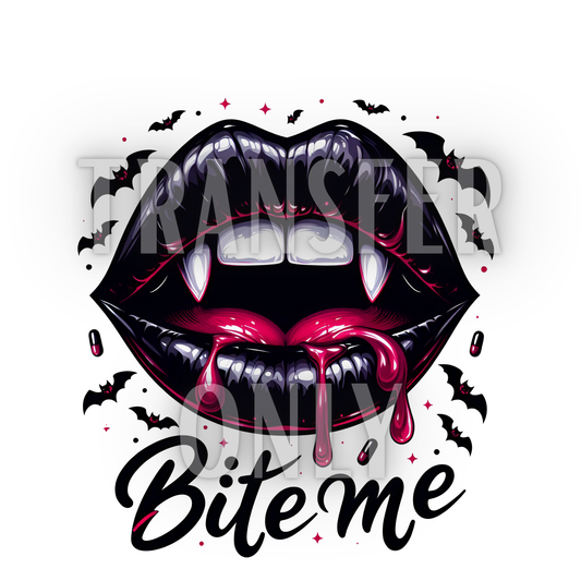 Bite me Lips T shirt transfer